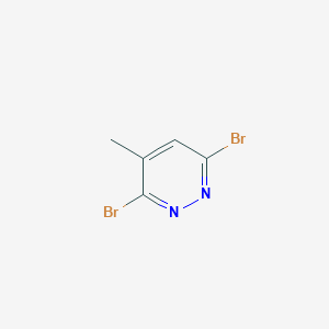 molecular formula C5H4Br2N2 B2929765 3,6-Dibromo-4-methylpyridazine CAS No. 89284-10-6