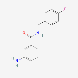 3-amino-N-[(4-fluorophenyl)methyl]-4-methylbenzamide