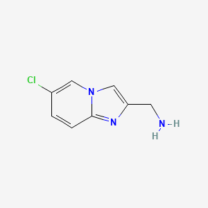 molecular formula C8H8ClN3 B2929774 (6-Chloroimidazo[1,2-a]pyridin-2-yl)methanamine CAS No. 379726-34-8