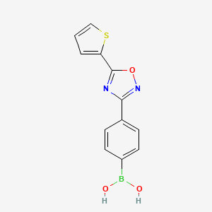 {4-[5-(Thiophen-2-yl)-1,2,4-oxadiazol-3-yl]phenyl}boronic acid