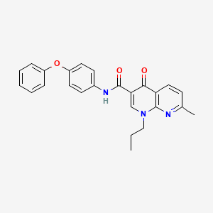7-methyl-4-oxo-N-(4-phenoxyphenyl)-1-propyl-1,4-dihydro-1,8-naphthyridine-3-carboxamide