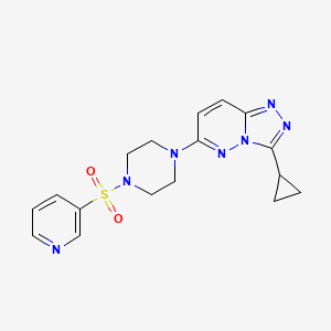 3-Cyclopropyl-6-(4-(pyridin-3-ylsulfonyl)piperazin-1-yl)-[1,2,4]triazolo[4,3-b]pyridazine