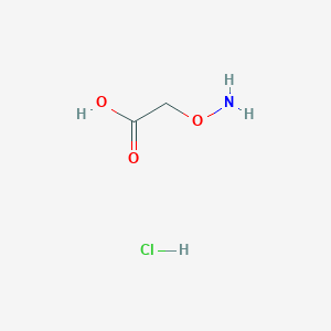 molecular formula C2H6ClNO3 B029298 Aminooxyacetic acid hemihydrochloride CAS No. 2921-14-4