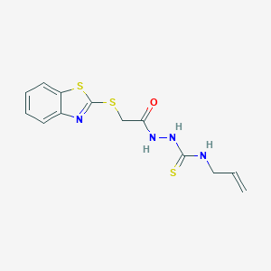N-allyl-2-[(1,3-benzothiazol-2-ylsulfanyl)acetyl]hydrazinecarbothioamide