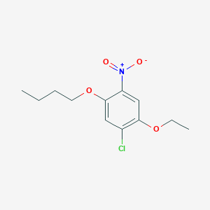 molecular formula C12H16ClNO4 B2929809 1-Butoxy-5-chloro-4-ethoxy-2-nitrobenzene CAS No. 195511-19-4