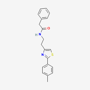 N-{2-[2-(4-methylphenyl)-1,3-thiazol-4-yl]ethyl}-2-phenylacetamide