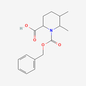 5,6-Dimethyl-1-phenylmethoxycarbonylpiperidine-2-carboxylic acid