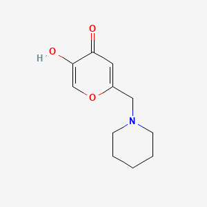 molecular formula C11H15NO3 B2929847 5-羟基-2-(哌啶-1-基甲基)-4H-吡喃-4-酮 CAS No. 173788-09-5