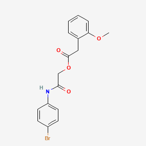 molecular formula C17H16BrNO4 B2929851 2-[(4-Bromophenyl)amino]-2-oxoethyl (2-methoxyphenyl)acetate CAS No. 1294810-18-6