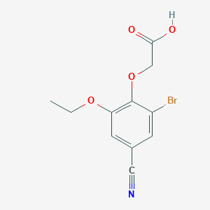 2-(2-Bromo-4-cyano-6-ethoxyphenoxy)acetic acid