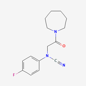 [2-(Azepan-1-yl)-2-oxoethyl]-(4-fluorophenyl)cyanamide