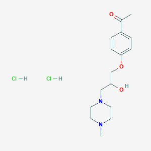 1-(4-(2-Hydroxy-3-(4-methylpiperazin-1-yl)propoxy)phenyl)ethanone dihydrochloride