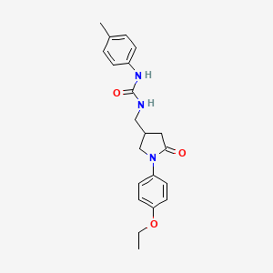 1-((1-(4-Ethoxyphenyl)-5-oxopyrrolidin-3-yl)methyl)-3-(p-tolyl)urea