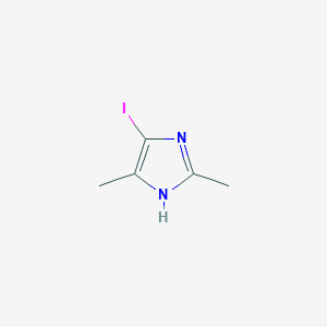 molecular formula C5H7IN2 B2929882 5-Iodo-2,4-dimethyl-1H-imidazole CAS No. 631897-38-6