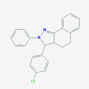 molecular formula C23H19ClN2 B292989 3-(4-chlorophenyl)-2-phenyl-3,3a,4,5-tetrahydro-2H-benzo[g]indazole 