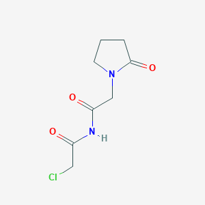 N-(2-chloroacetyl)-2-(2-oxopyrrolidin-1-yl)acetamide