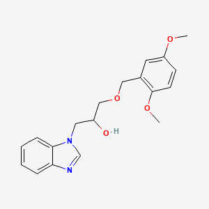 1-Benzimidazolyl-3-[(2,5-dimethoxyphenyl)methoxy]propan-2-ol