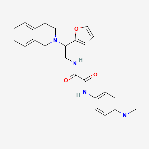 N1-(2-(3,4-dihydroisoquinolin-2(1H)-yl)-2-(furan-2-yl)ethyl)-N2-(4-(dimethylamino)phenyl)oxalamide