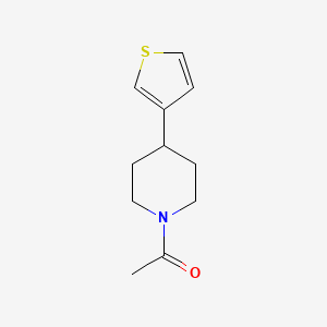 molecular formula C11H15NOS B2929924 1-(4-(噻吩-3-基)哌啶-1-基)乙酮 CAS No. 1706246-52-7