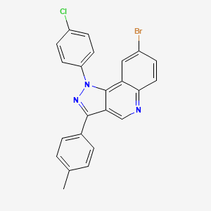 8-bromo-1-(4-chlorophenyl)-3-(4-methylphenyl)-1H-pyrazolo[4,3-c]quinoline