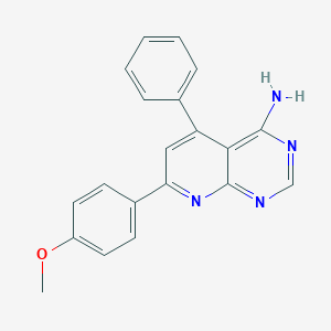 molecular formula C20H16N4O B292993 7-(4-Methoxyphenyl)-5-phenylpyrido[2,3-d]pyrimidin-4-amine 