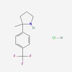 2-Methyl-2-[4-(trifluoromethyl)phenyl]pyrrolidine hydrochloride