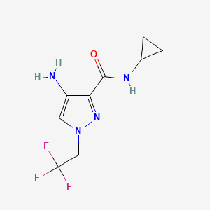 4-Amino-N-cyclopropyl-1-(2,2,2-trifluoroethyl)-1H-pyrazole-3-carboxamide