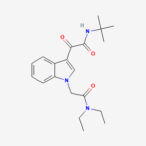 N-tert-butyl-2-[1-[2-(diethylamino)-2-oxoethyl]indol-3-yl]-2-oxoacetamide