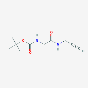 molecular formula C10H16N2O3 B2929949 叔丁基N-[{[(丙-2-炔-1-基)甲酰基]甲基}甲酰胺 CAS No. 847490-49-7