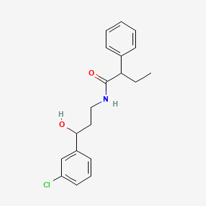 N-(3-(3-chlorophenyl)-3-hydroxypropyl)-2-phenylbutanamide