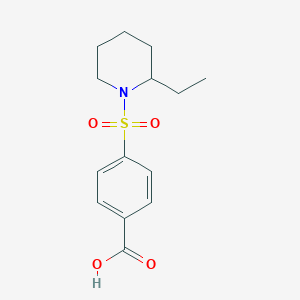 4-[(2-Ethylpiperidyl)sulfonyl]benzoic acid
