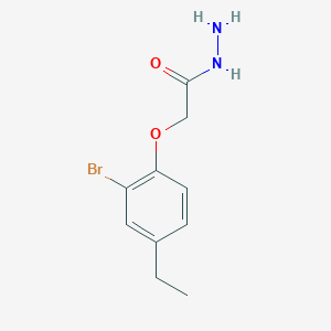 molecular formula C10H13BrN2O2 B2929984 2-(2-Bromo-4-ethylphenoxy)acetohydrazide CAS No. 496029-30-2