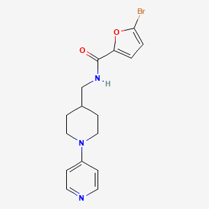 molecular formula C16H18BrN3O2 B2929985 5-bromo-N-((1-(pyridin-4-yl)piperidin-4-yl)methyl)furan-2-carboxamide CAS No. 2034322-90-0