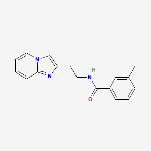 molecular formula C17H17N3O B2929992 N-(2-咪唑并[1,2-a]吡啶-2-基乙基)-3-甲基苯甲酰胺 CAS No. 868977-71-3