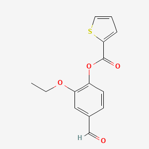 2-Ethoxy-4-formylphenyl thiophene-2-carboxylate