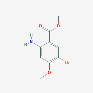 molecular formula C9H10BrNO3 B2929994 2-氨基-5-溴-4-甲氧基苯甲酸甲酯 CAS No. 169044-96-6