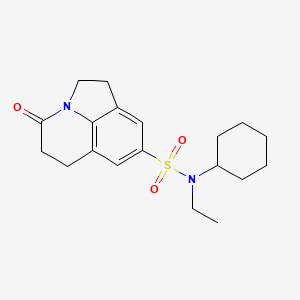 N-cyclohexyl-N-ethyl-4-oxo-2,4,5,6-tetrahydro-1H-pyrrolo[3,2,1-ij]quinoline-8-sulfonamide