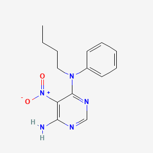 N4-butyl-5-nitro-N4-phenylpyrimidine-4,6-diamine