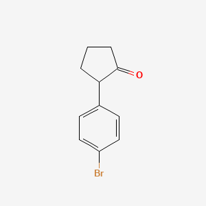 molecular formula C11H11BrO B2930017 2-(4-Bromophenyl)cyclopentanone CAS No. 863127-14-4