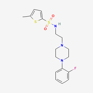 N-(2-(4-(2-fluorophenyl)piperazin-1-yl)ethyl)-5-methylthiophene-2-sulfonamide