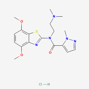 N-(4,7-dimethoxybenzo[d]thiazol-2-yl)-N-(2-(dimethylamino)ethyl)-1-methyl-1H-pyrazole-5-carboxamide hydrochloride