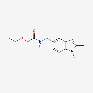 molecular formula C15H20N2O2 B2930025 N-[(1,2-dimethylindol-5-yl)methyl]-2-ethoxyacetamide CAS No. 852137-10-1