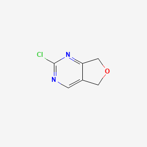 molecular formula C6H5ClN2O B2930026 2-氯-5,7-二氢呋喃[3,4-D]嘧啶 CAS No. 1233932-44-9