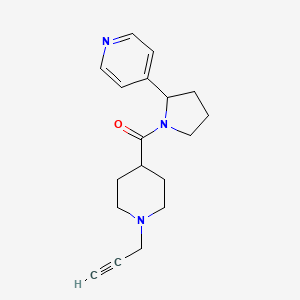 (1-Prop-2-ynylpiperidin-4-yl)-(2-pyridin-4-ylpyrrolidin-1-yl)methanone