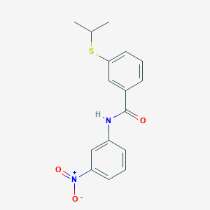 molecular formula C16H16N2O3S B2930041 3-(isopropylthio)-N-(3-nitrophenyl)benzamide CAS No. 900009-49-6