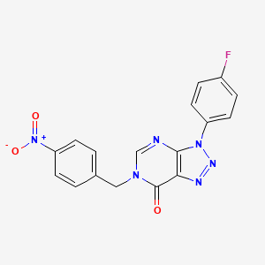 3-(4-Fluorophenyl)-6-[(4-nitrophenyl)methyl]triazolo[4,5-d]pyrimidin-7-one