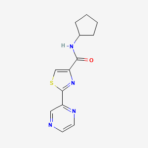 N-cyclopentyl-2-(pyrazin-2-yl)thiazole-4-carboxamide
