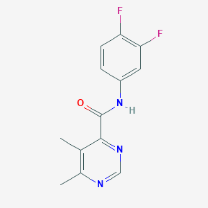 molecular formula C13H11F2N3O B2930059 N-(3,4-Difluorophenyl)-5,6-dimethylpyrimidine-4-carboxamide CAS No. 2415464-97-8