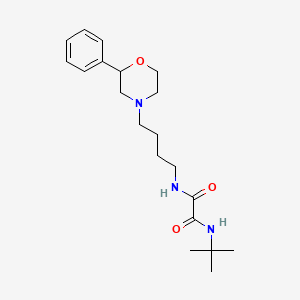 molecular formula C20H31N3O3 B2930062 N1-(tert-butyl)-N2-(4-(2-phenylmorpholino)butyl)oxalamide CAS No. 953942-61-5