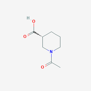 molecular formula C8H13NO3 B2930073 (3R)-1-acetylpiperidine-3-carboxylic Acid CAS No. 712270-39-8